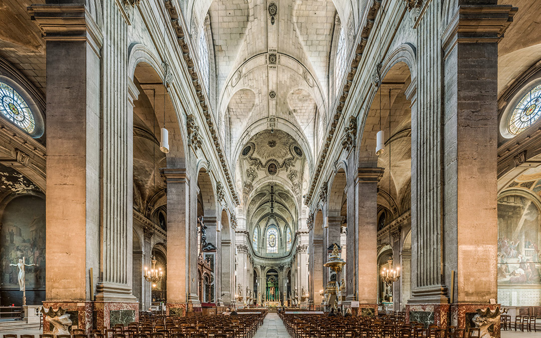 Vue intérieure de l’église Saint-Sulpice