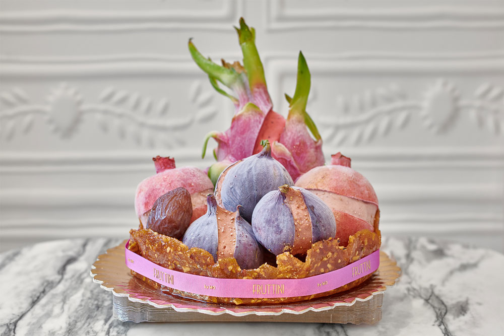 Panier rond nougatine Fruttini